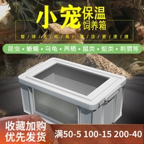 CM pet reptile water turtle tortoise cage tortoise hedgehog hamster acrylic incubator large feed tank