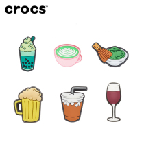  Crocs Crocs Zhibixing accessories Hole shoes flowers Delicious food Matcha latte Red wine