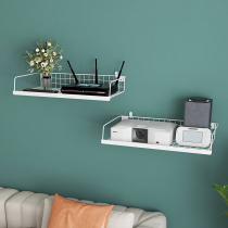 TV set-top box router bracket storage box wall-mounted storage rack wall partition wall non-perforated laminate