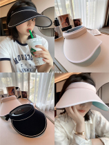 Version-type stir-fried no-brainer sunscreen hat large hat peak anti-UV outdoor air top sun hat