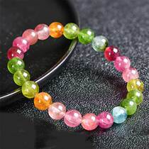 Brazil Natural Candy Tomallard Bracelet Couple Couple Single Label Marina Old Mineral Rainbow Rainbow Stone Gift