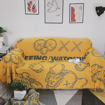 Nordic Four Seasons Sofa Towels Sand release full cover net Red Blankets Full Bag Sofa Cover Sofa Cushion Cover Cloth Cover