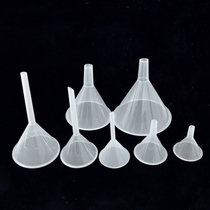 Plastic funnel Transparent small mini household plastic triangulation funnel large large caliber kitchen water leak