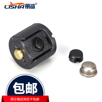 Strong light flashlight middle switch metal button cap direct charge switch integrated positive assembly accessories