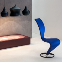 Tom Dixon S Chair designer creative S-shaped single chair modern minimalist fiberglass backrest lounge chair