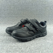 Foreign Trade Outlet Children Shoes Genuine Leather Breathable Light Comfort Men And Women Sport Casual Shoes Students Magic Sticker Running Shoes