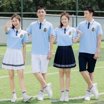 Class uniform College style Middle school students Korean school uniform suit High school students Primary school sports games Young teacher garden uniform Summer