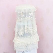 Drinking water hood fabric lace household water dispenser dust cover cloth 18 9 liters bucket cover water dispenser two-piece set