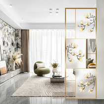 Modern simple tempered art glass screen partition double-sided light transmission luxury living room bathroom kitchen custom-made