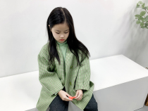 sweetcity child pint 20 winter girl cavity tuning retro windy green gog wool double face handmade coat