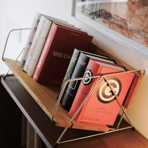 Nordic Retro Desktop Bookshelves Book Shelves Bookshelves Bookshelves Wooden Teak wood AGEHOME