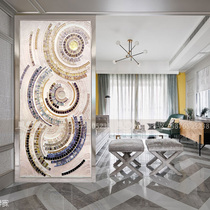 Living room art glass partition screen Bathroom entrance entrance decoration TV background wall Modern Nordic abstract