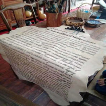  Sheepskin roll writing leather retro props room escape detective game pirate sheepskin treasure map sheepskin scroll