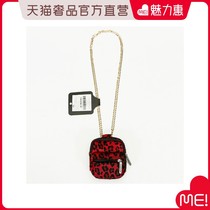 SprayGround red BAO WEN zipper pocket fun shoulder bag men and women same card bag