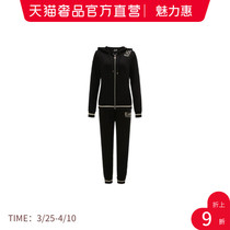 Black Lady Suit Sports Suit