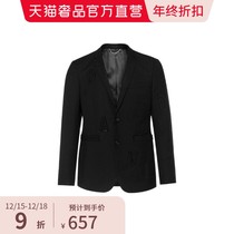 (Carnival price) DAVIDNAMAN mens suit black wool office interview formal single-breasted suit suit suit