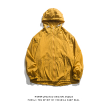 Wukong stock fashion brand street solid color outdoor sunscreen clothing Mens Japanese bf wind loose casual wild jacket jacket