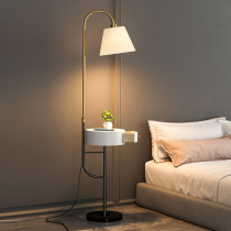 Net red living room floor lamp light luxury design sense simple modern bedroom Nordic ins Wind bedside table lamp integrated