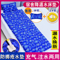 Summer cold mattress student bed soft cushion for elderly people with anti-bedsore water cushion water mat cooling and refrigeration artifact