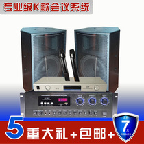 Office conference training teaching speaker Bluetooth amplifier wireless microphone professional karaoke home set