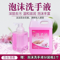 Foam hand sanitizer large barrel household supplementary equipment hotel commercial special fragrance moisturizing cleaning does not hurt