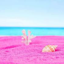 Color sand color sand Pink Beach Net red sand shaking sound Pink Beach factory large grain fine sand 80 mesh fine sand