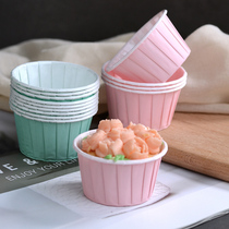 Cupcake cup High temperature crimped Muffin cup Baking mold Chiffon cake greaseproof paper paper holder 50