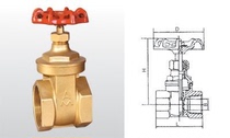 EMECO 101 brass thickened high temperature resistant inner wire gate valve DN32 (1 25 inches) store