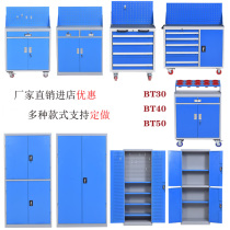 Heavy duty thickening workshop tool cabinet Multi-function tool car auto repair cabinet Mobile cabinet drawer type with lock double door