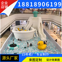 Large outdoor shopping mall Inflatable bathtub castle Ocean Bobo ball pool Bathing duck Maze Paradise Naughty castle manufacturers