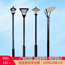 Courtyard lamp outdoor 3 m waterproof high pole view lamp park Villa Area Outdoor Super Bright Led Solar Street Lamp