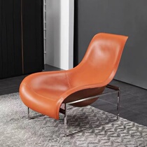 Designer Eurostyle Modern Light Lavish GRP Duck Tongue Chair Mesh Red Bedroom Hotel Single Casual Chair Manufacturer Exploits