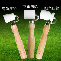 Wallpaper sticky wall paper Wall Wall cloth flat corner male angle pressure wheel with bearing roller seam white construction tool