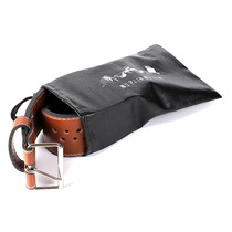  Fitness belt drawstring pocket Leather storage bag Training equipment storage bag Mens and womens equipment PU drawstring bag