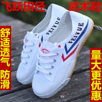 Martial Arts shoes children Taiji sports shoes track and field running shoes for men and women sports entrance examination special shoes soft bottom canvas shoes