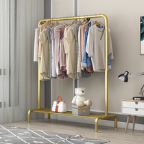 Hanger Floor-to-ceiling bedroom hanger Fashion drying rack Household single-pole coat rack Simple folding clothes rack