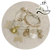 Xiaoling family handmade DIY Christmas imitation Bell tassel pet cat dog collar