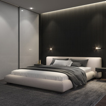 Nordic cloth art bed modern minimalist minimalist bedroom bed ins Wind wok bed master bedroom small apartment double bed