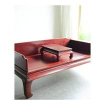 Authentic quality solid wood quality mahogany furniture Zambian blood sandalwood plain plain flat plate Luohan couch classical Chinese style