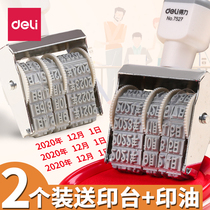 Del coding machine to produce date printer code change machine adjustable year month and day combination date chapter handheld small date food packaging validity time shelf life label printing artifact