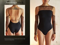 Hepburn Ballet Italy imported Maldire ballet yoga jumpsuit new All Black Series