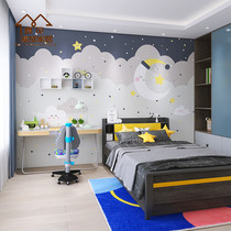 Environmentally friendly personality custom boy bedroom childrens room wallboard bamboo fiber integrated wallboard cartoon splicing gusset gusset