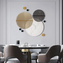Light luxury wrought iron wall decoration living room dining room entrance background wall hanging modern simple metal wall decoration wall hanging