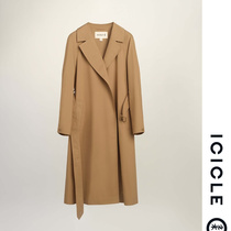 ICICLEs Wo Womens dress 2022 Spring Festival New Tight Cotton Polyester Fu Silk Patch Bag LONG WINDSUIT 1221B2082801