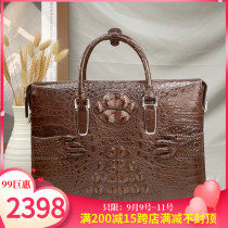 Thai crocodile skin Hand Bag Mens shoulder crossbody crocodile leather briefcase fashion personality male God equipped with handbag