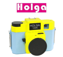 HOLGA light leakage 120N film camera 120N film camera Multi-exposure glass lens can be turned 135 yellow and blue