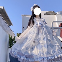 Genuine rabbit Alice JSK Original Lolita dress Lolita dress Loretta foreign dress sweet cute harnesses even dress Summer