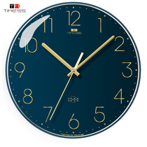Time creative clock wall clock living room home fashion clock hanging wall light luxury modern simple quartz clock Electronics
