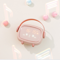Timing night light alarm clock students use smart bedside clock cartoon childrens special electronic alarm multifunctional bedroom