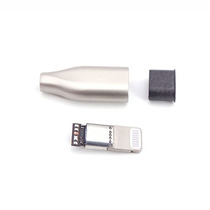 Upgrade line DIY repair for Apple Lightning headphones audio decoding C100 plug metal shell